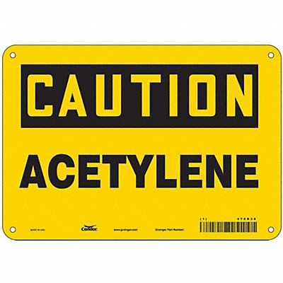 CONDOR 470R38 Safety Sign 7 inx10 in Polyethylene