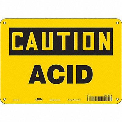 CONDOR 470R42 Safety Sign 7 in x 10 in Aluminum