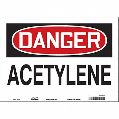 CONDOR 470R57 Safety Sign 10 in x 14 in Vinyl