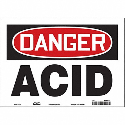 CONDOR 470R78 J6910 Safety Sign 10 inx14 in Vinyl