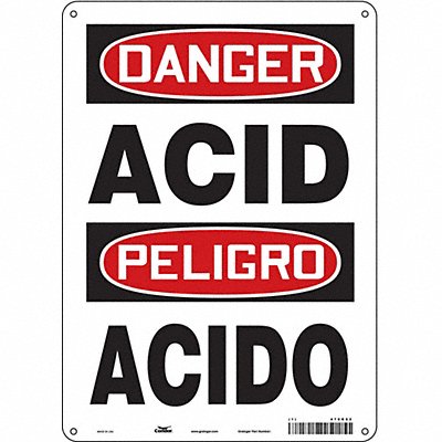 CONDOR 470R82 Safety Sign 14 in x 10 in Polyethylene