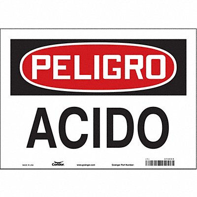 CONDOR 470R90 Safety Sign 10 in x 14 in Vinyl