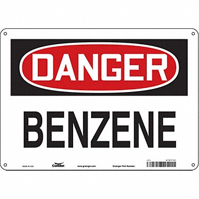 CONDOR 470T19 Safety Sign 10 inx14 in Polyethylene
