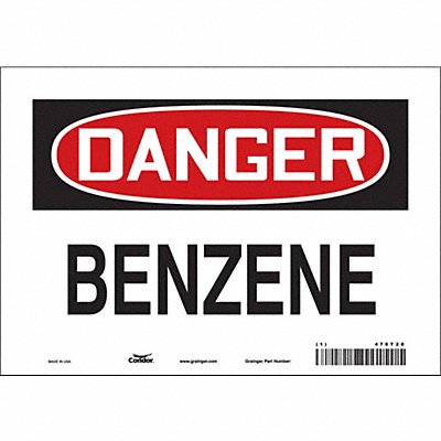 CONDOR 470T20 Safety Sign 7 in x 10 in Vinyl