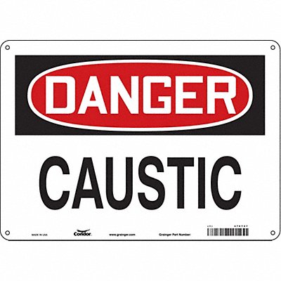 CONDOR 470T27 Safety Sign 10 inx14 in Polyethylene