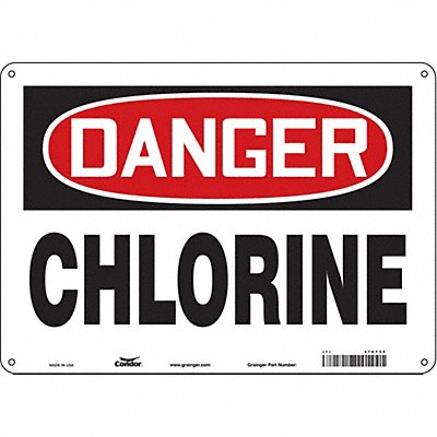CONDOR 470T35 Safety Sign 10 inx14 in Polyethylene