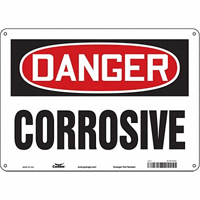 CONDOR 470T62 J6919 Safety Sign 10 inx14 in Polyethylene