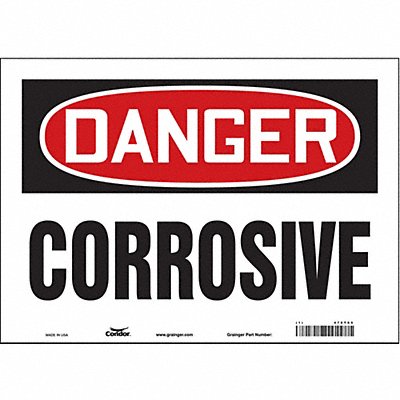 CONDOR 470T65 J6919 Safety Sign 10 inx14 in Vinyl