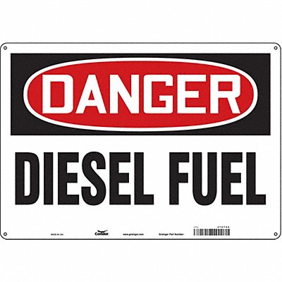 CONDOR 470T98 J6920 Safety Sign 14 in x 20 in Polyethylene