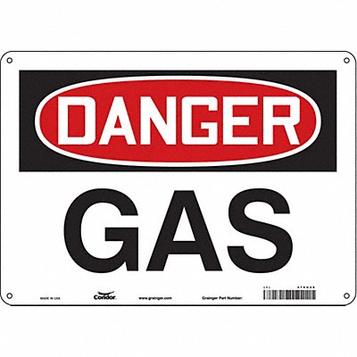 CONDOR 470U39 Safety Sign 10 inx14 in Polyethylene