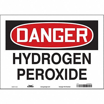 CONDOR 470U93 Safety Sign 10 in x 14 in Vinyl