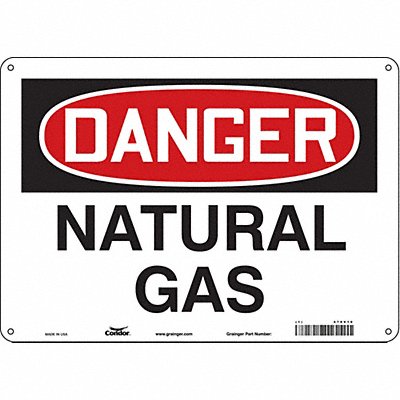 CONDOR 470V10 Safety Sign 10 inx14 in Aluminum