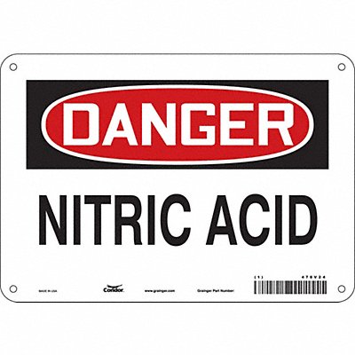 CONDOR 470V24 Safety Sign 7 inx10 in Polyethylene