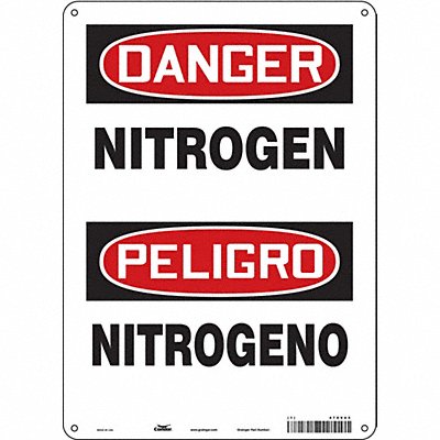 CONDOR 470V43 Safety Sign 14 in x 10 in Aluminum