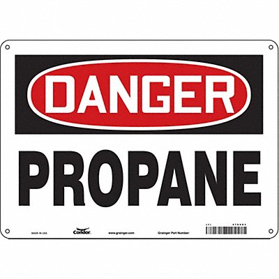 CONDOR 470V63 Safety Sign 10 inx14 in Polyethylene