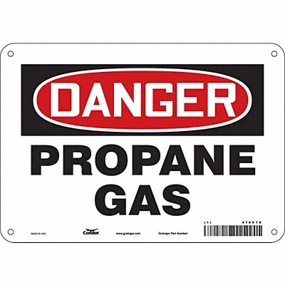 CONDOR 470V70 Safety Sign 7 inx10 in Polyethylene