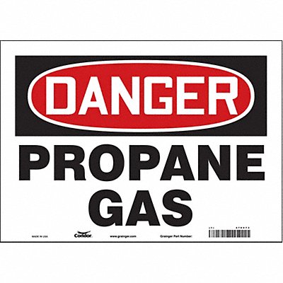 CONDOR 470V73 Safety Sign 10 inx14 in Vinyl