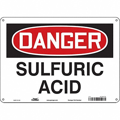 CONDOR 470V79 Safety Sign 10 inx14 in Polyethylene