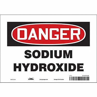 CONDOR 470V95 Safety Sign 7 inx10 in Vinyl