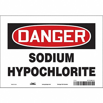 CONDOR 470W02 Safety Sign 7 inx10 in Vinyl