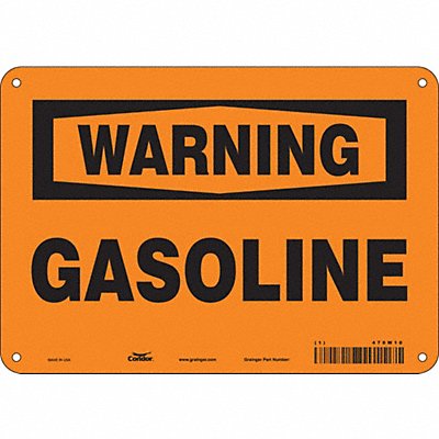 CONDOR 470W10 Safety Sign 7 in x 10 in Aluminum