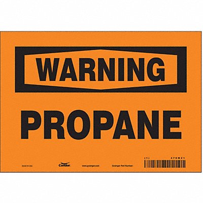 CONDOR 470W21 Safety Sign 7 inx10 in Vinyl