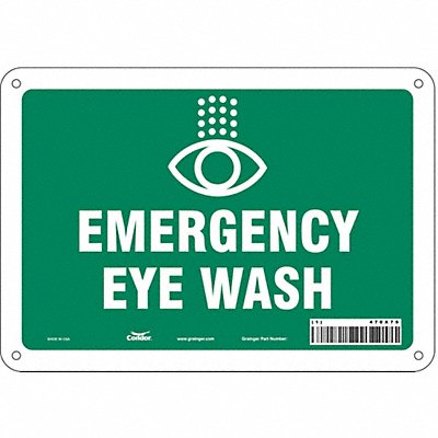 CONDOR 470X79 Safety Sign 7 in x 10 in Aluminum