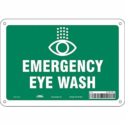 CONDOR 470X83 Safety Sign 7 in x 10 in Polyethylene