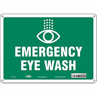 CONDOR 470X84 Safety Sign 10 in x 14 in Polyethylene