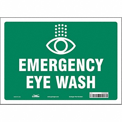 CONDOR 470X86 Safety Sign 10 in x 14 in Vinyl