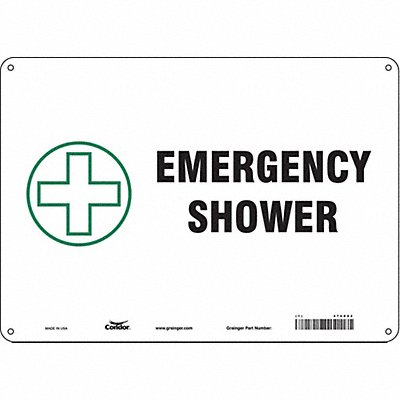 CONDOR 470X92 Safety Sign 10 in x 14 in Aluminum