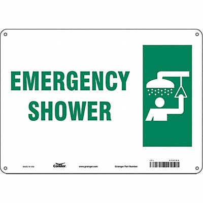CONDOR 470Y04 Safety Sign 10 in x 14 in Polyethylene