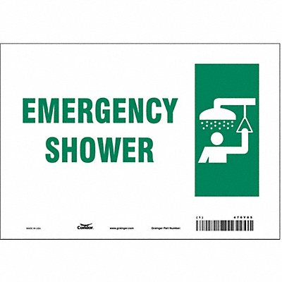 CONDOR 470Y05 Safety Sign 7 in x 10 in Vinyl