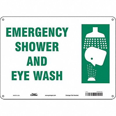 CONDOR 470Y16 Safety Sign 10 in x 14 in Polyethylene