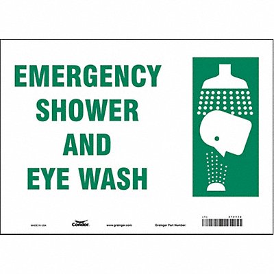CONDOR 470Y18 Safety Sign 10 in x 14 in Vinyl
