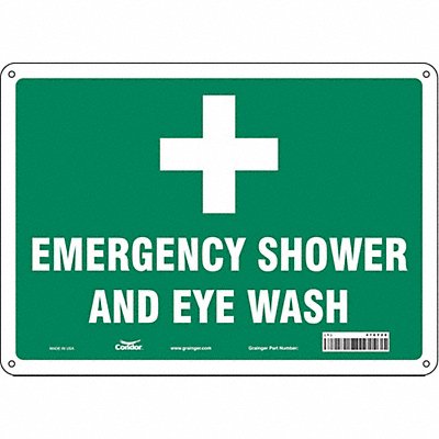 CONDOR 470Y20 Safety Sign 10 in x 14 in Aluminum