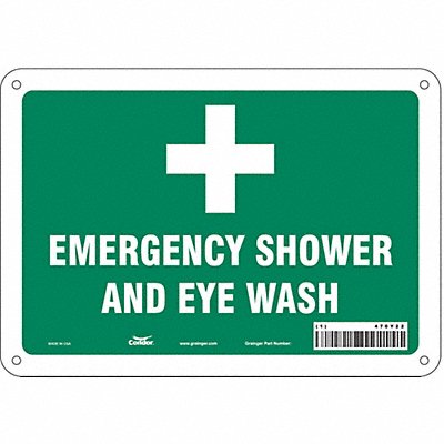 CONDOR 470Y22 Safety Sign 7 in x 10 in Polyethylene