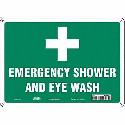CONDOR 470Y23 Safety Sign 10 in x 14 in Polyethylene