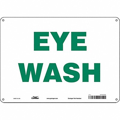 CONDOR 470Y50 Safety Sign 10 in x 14 in Polyethylene