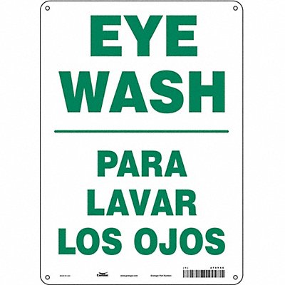 CONDOR 470Y55 Safety Sign 14 in x 10 in Aluminum