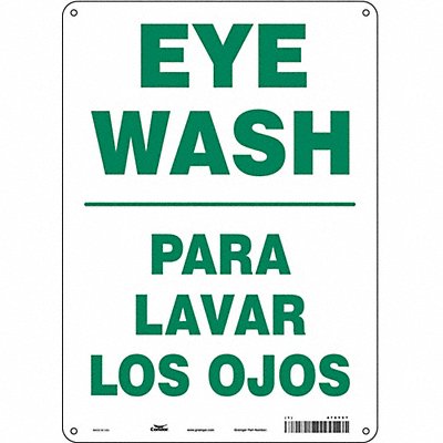 CONDOR 470Y57 Safety Sign 14 in x 10 in Polyethylene