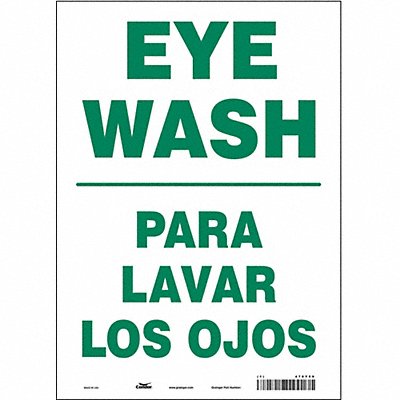 CONDOR 470Y59 Safety Sign 14 in x 10 in Vinyl