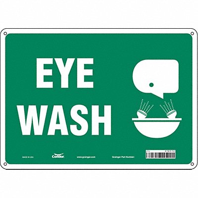 CONDOR 470Y72 Safety Sign 10 in x 14 in Polyethylene
