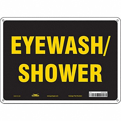 CONDOR 470Y91 Safety Sign 10 in x 14 in Polyethylene