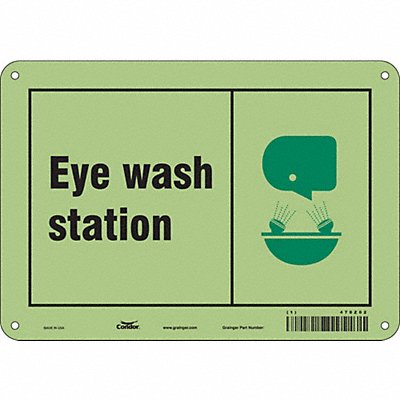 CONDOR 470Z02 Safety Sign 7 in x 10 in Aluminum