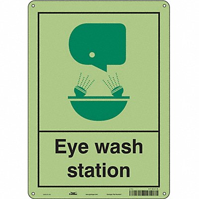 CONDOR 470Z18 Safety Sign 14 in x 10 in Aluminum