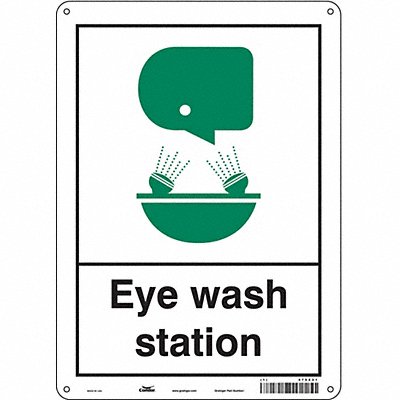 CONDOR 470Z21 Safety Sign 14 in x 10 in Polyethylene