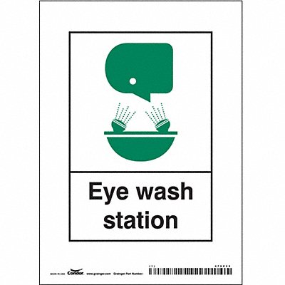 CONDOR 470Z22 Safety Sign 7 in x 5 in Vinyl