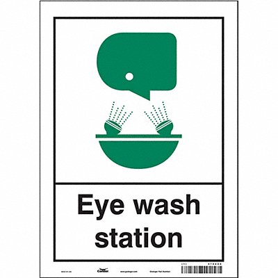CONDOR 470Z24 Safety Sign 14 in x 10 in Vinyl