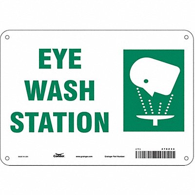 CONDOR 470Z34 Safety Sign 7 in x 10 in Aluminum